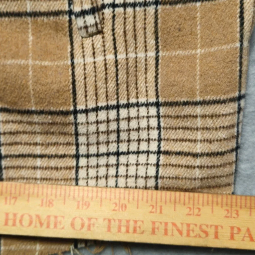 Akair Plaid Flannel‎ Shacket Womens Oversized Small Button Down Distressed Hem